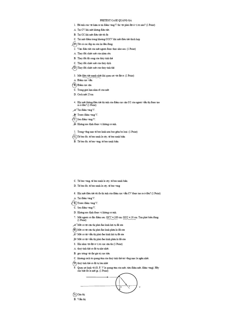 Pre Test | PDF
