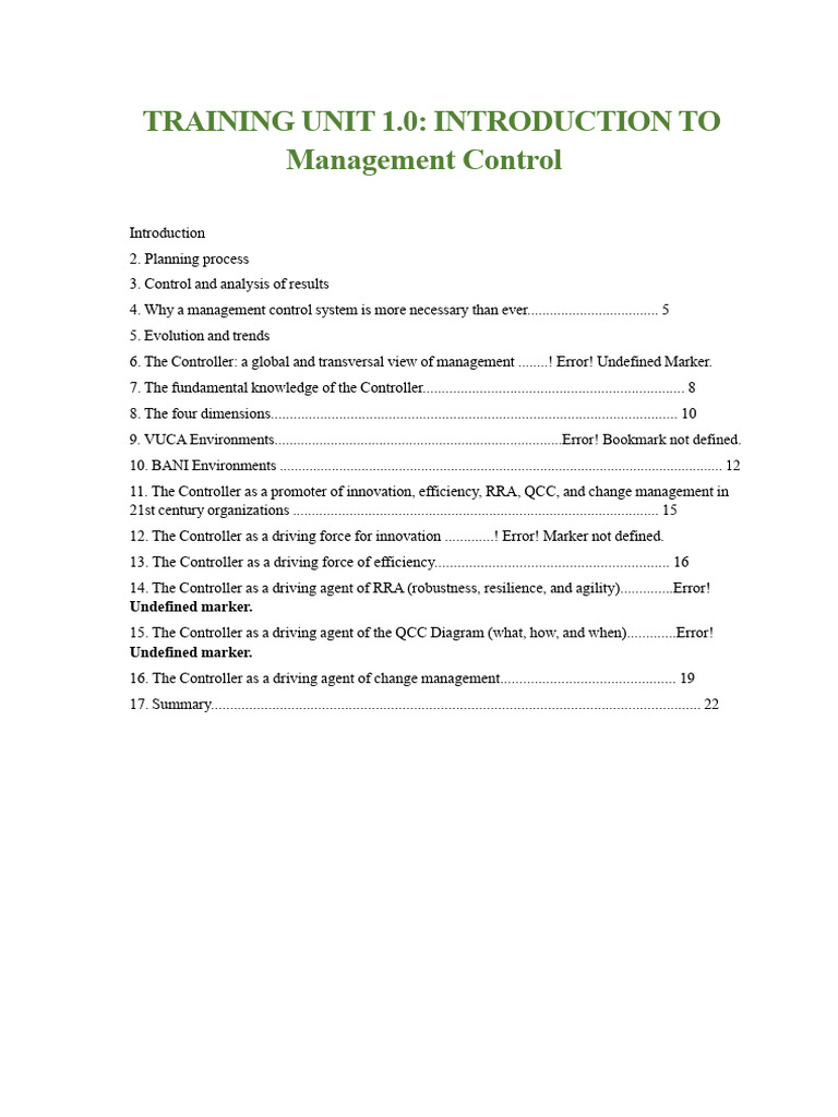 Introduction to Management Control Systems | PDF | Strategic Planning ...