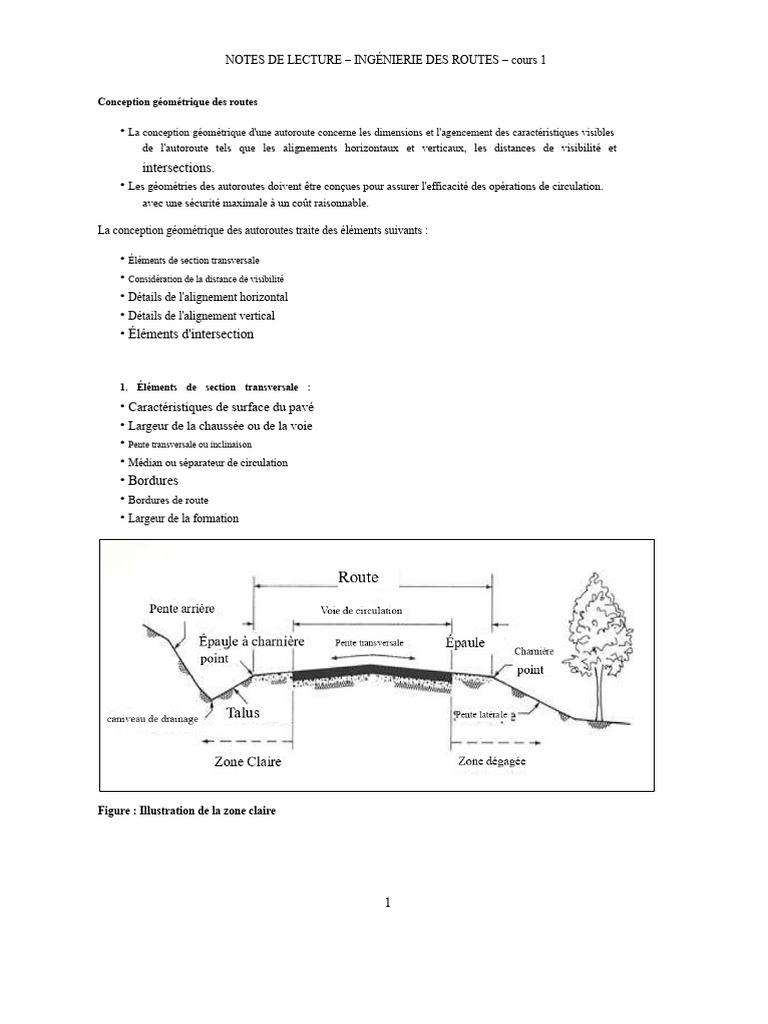 Conception géométrique des routes | PDF | Autoroute | Route