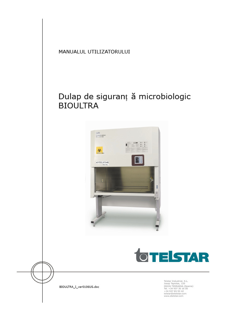 BioUltra Manual de Operare | PDF