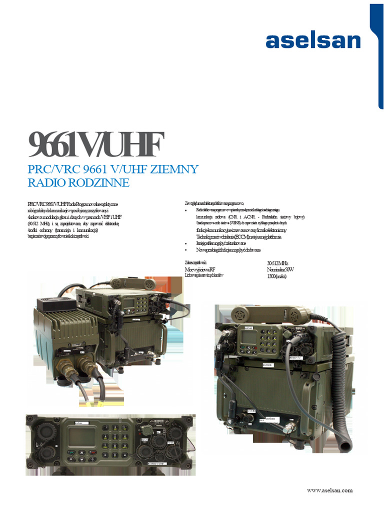 9661 VUHF Radio Ziemny Rodzina 6137 | PDF