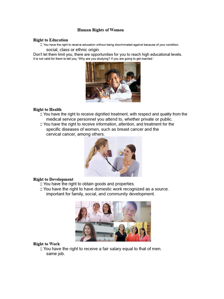 Women's Human Rights Overview | PDF | Woman | Gender Studies