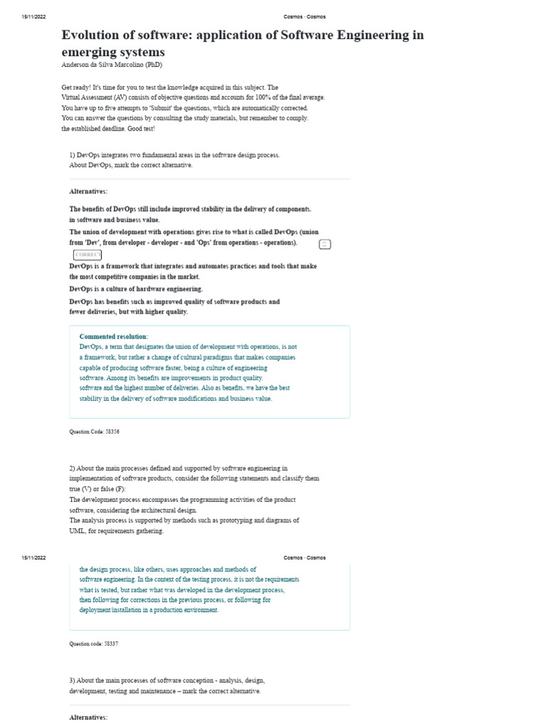 Software Engineering in Emerging Systems | PDF | Software | Software ...