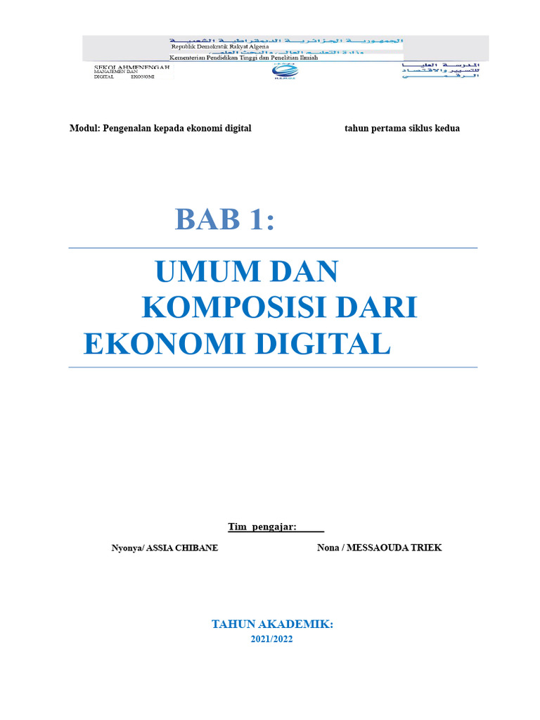 Pengenalan Ekonomi Digital dan Transformasinya | PDF