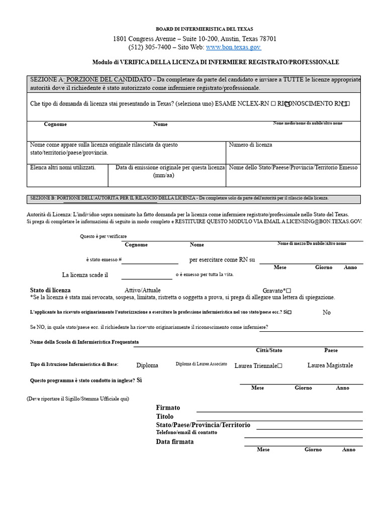 Texas Bon Form | PDF