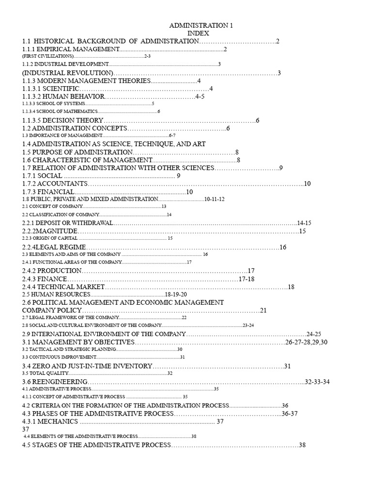 ADMINISTRATION 1 Complete Book | PDF | System | Science