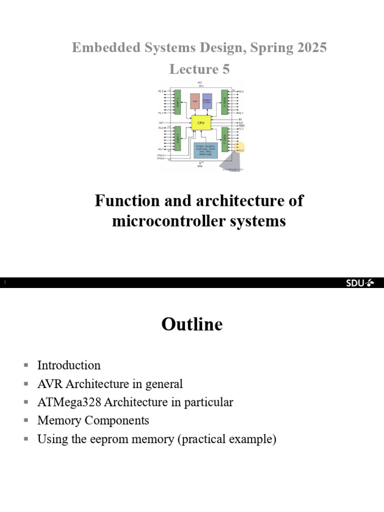 Microcontroller Systems: AVR & ATMega328 | PDF | Read Only Memory ...