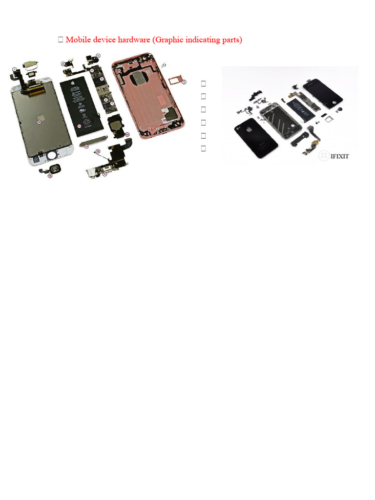 Mobile Device Hardware Components Explained | PDF | Smartphone ...