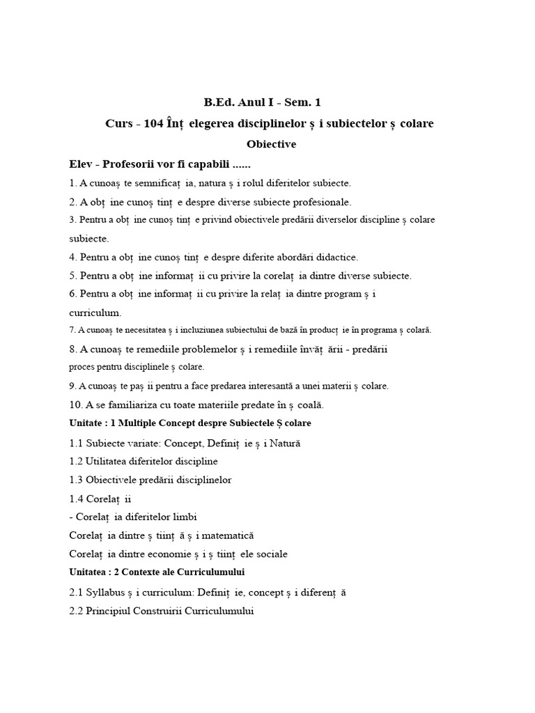 Curs 104 | PDF