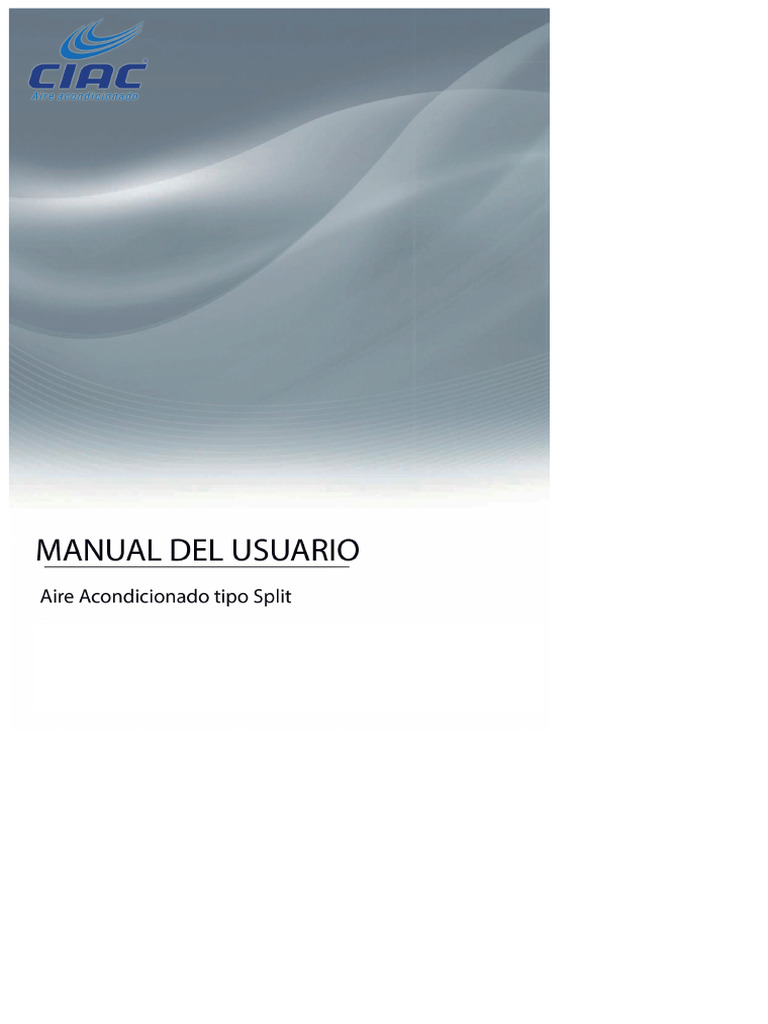 Handbuch CIAC FIX R22 Konventionell Spanische Version | PDF