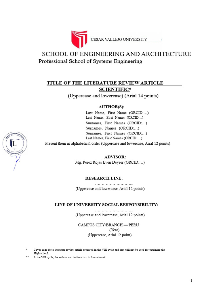 Literature Review Guide for Engineering | PDF