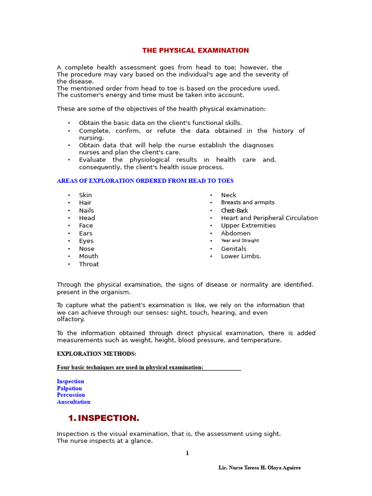 Comprehensive Guide to Physical Examination | PDF | Neck | Thorax