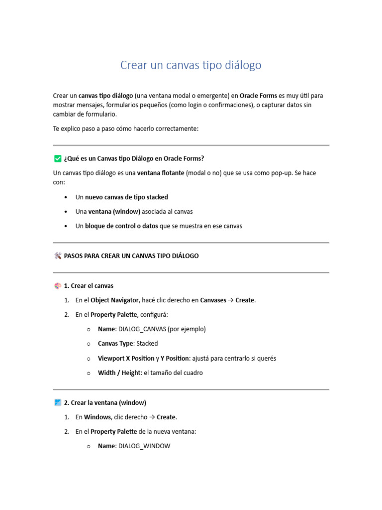 Crear Un Canvas Tipo Diálogo | PDF | Ventana (informática) | Software