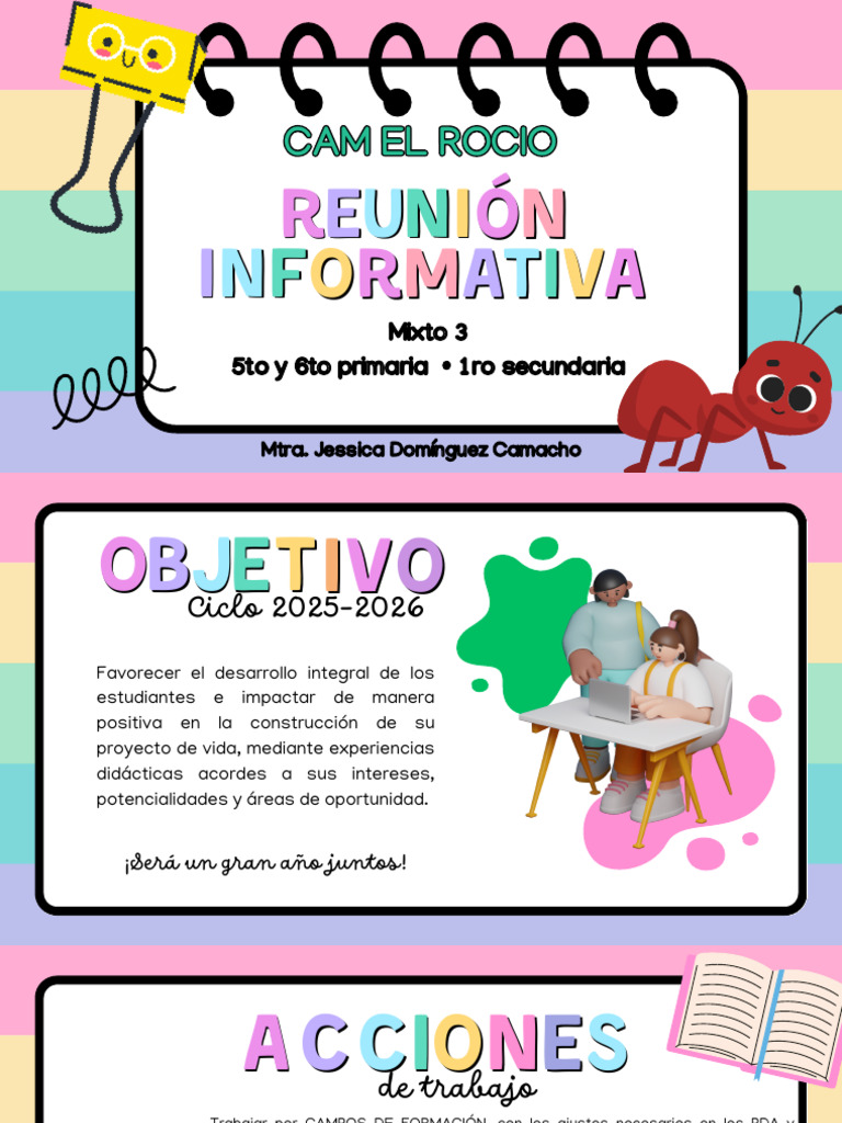 Presentación Junta Informativa Escolar Padres de Familia Ilustrada ...