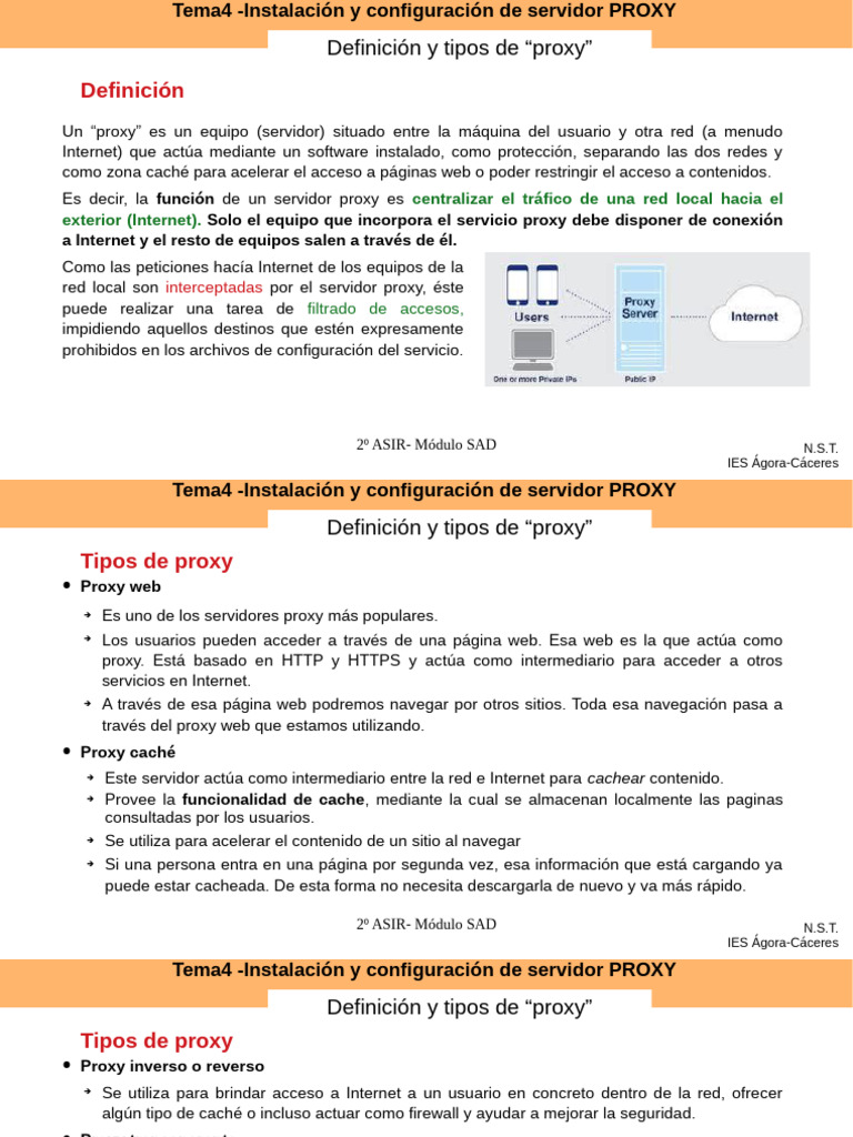 Instalación y Configuración de Proxy Squid | PDF | Servidor proxy ...