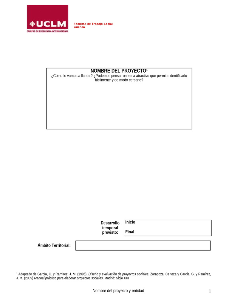 Estructura de Un Proyecto Social | PDF | Trabajo Social | Presupuesto