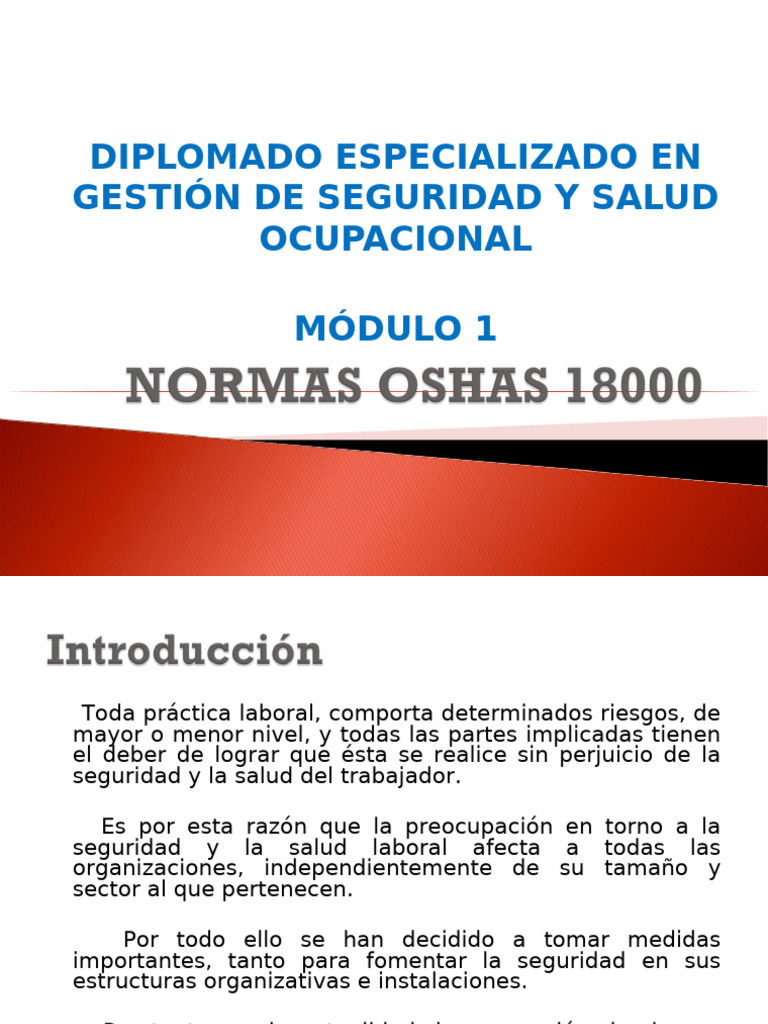 Diplomado en Gestión de Seguridad Laboral | PDF