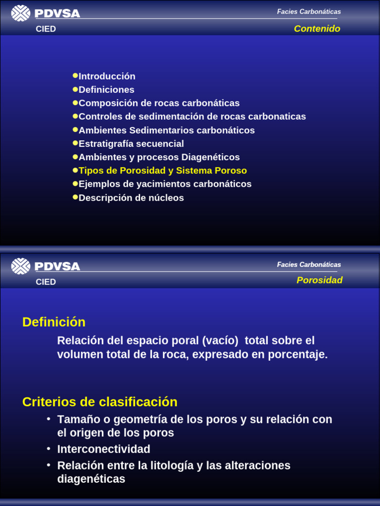 8 Porosidad y Sistema Poroso | PDF | Ciencias de la Tierra | Rocas