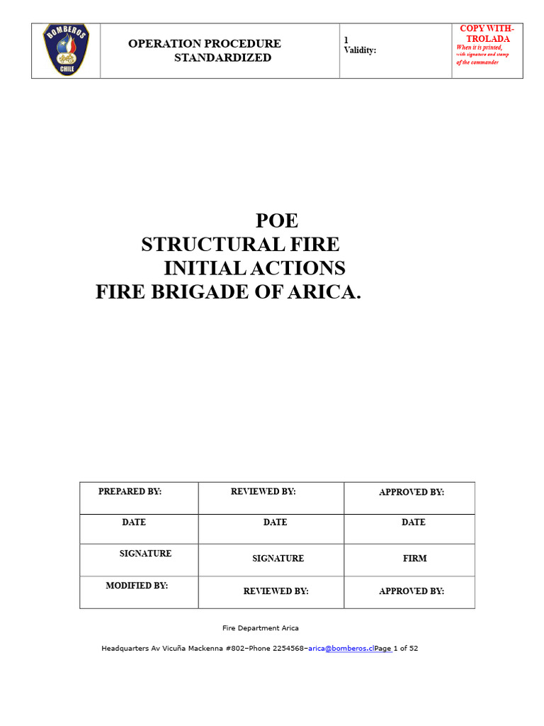 Structural Fire Response Procedures | PDF | Firefighter | Firefighting