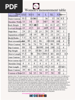 Target Women's Size Chart Guide | PDF