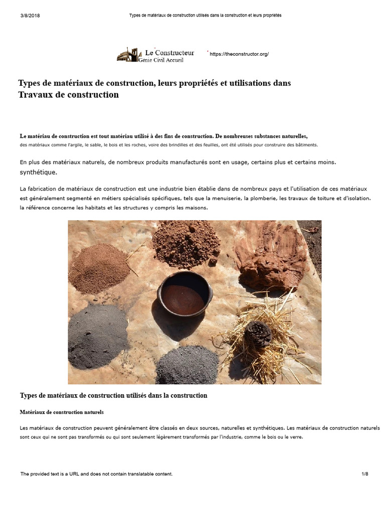 Types de sols pour construction | PDF | Béton | Métaux