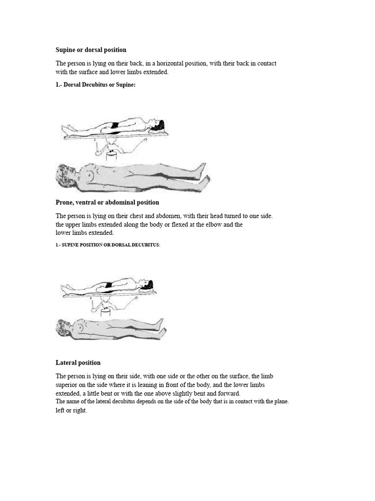 Surgical Body Positioning Guide | PDF | Anatomical Terms Of Motion ...