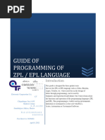 ZPL II Commands and Exercises Guide | PDF | Character Encoding | Encodings