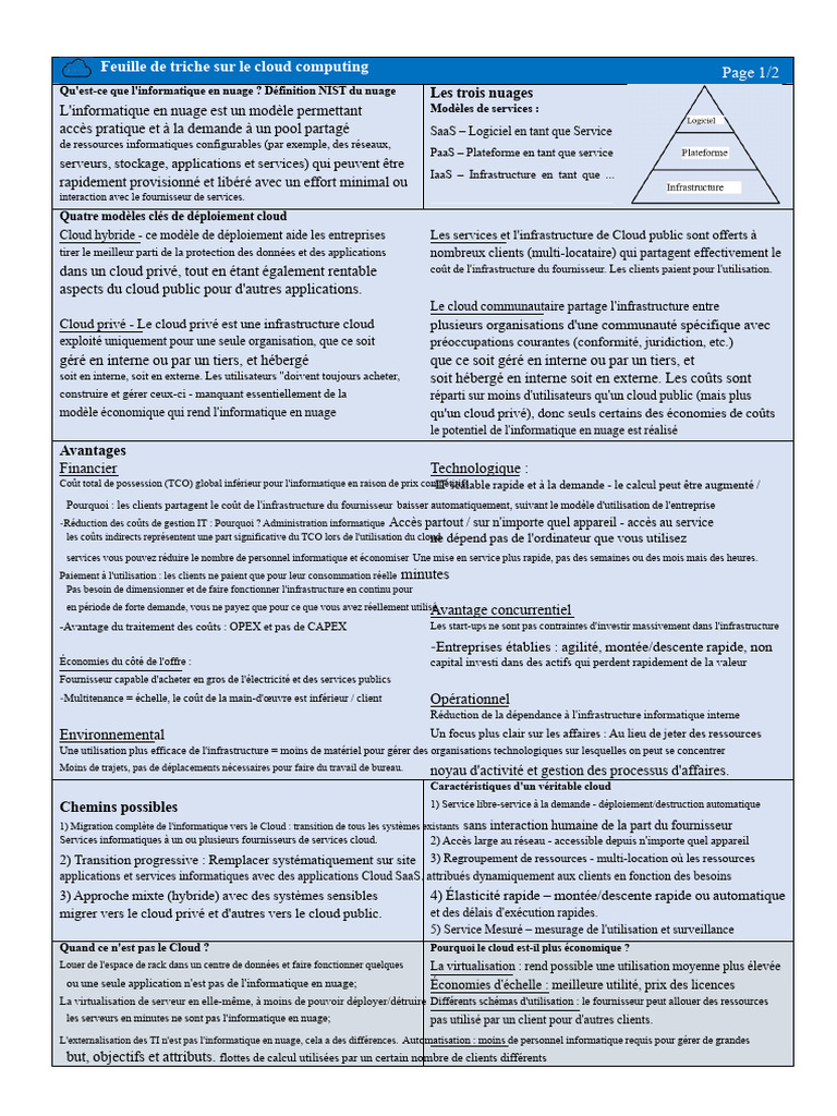 Guide complet sur le cloud computing | PDF | Cloud computing | Informatique