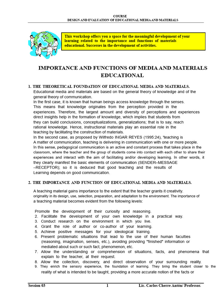 Educational Media Design Workshop | PDF | Knowledge | Experience