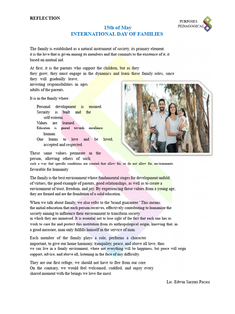 Importance of Family in Society | PDF