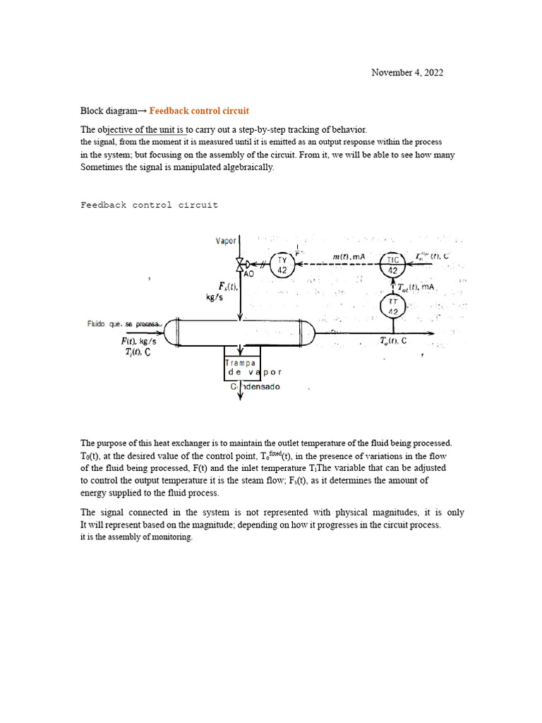 Feedback Control Circuit Overview | PDF | Control Theory | Feedback