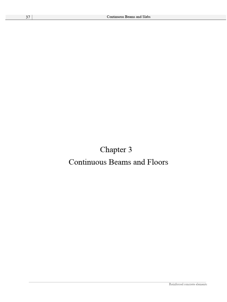 Continuous Beams and Slabs Analysis | PDF | Bending | Beam (Structure)