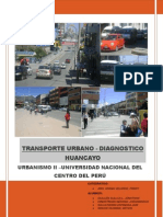 Transporte Urbano - Diagnostico Huancayo
