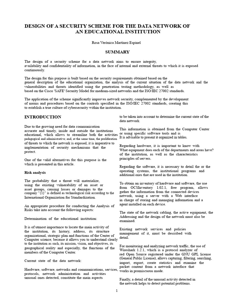 Curated visual reference: Security Scheme For Educational Data Networks Pdf Photo Inspiration