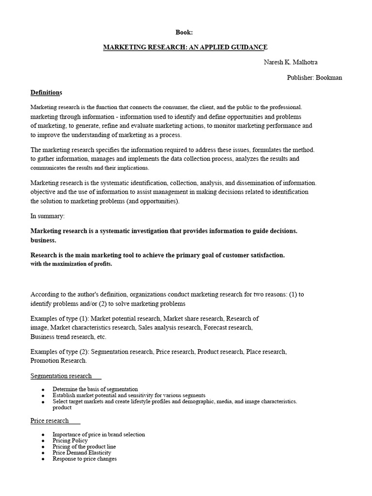 Marketing Research Process Explained | PDF | Marketing | Marketing Research