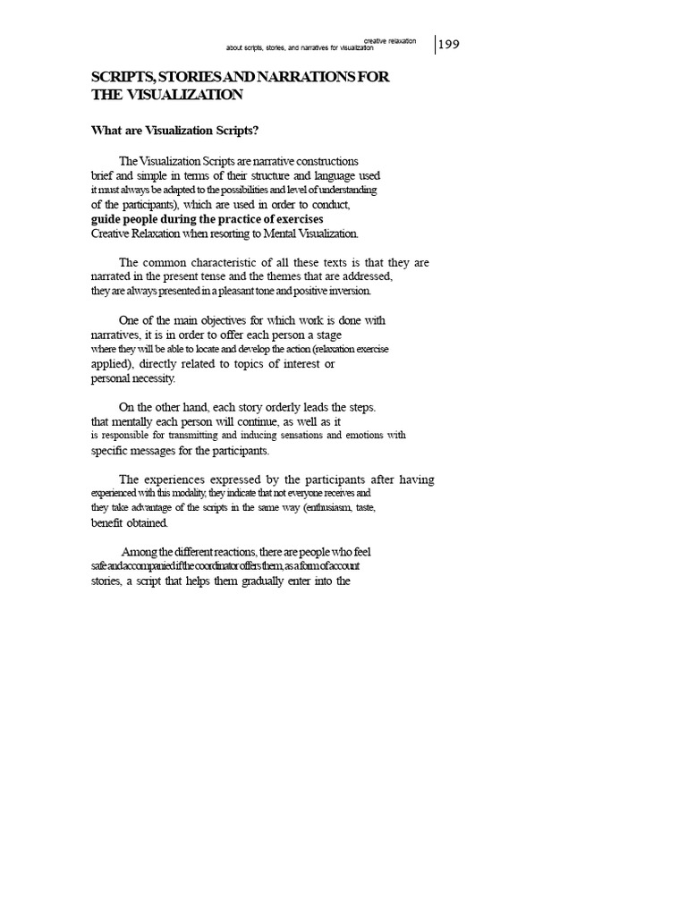Ethereal Scripts for Creative Relaxation | PDF | Narrative | Relaxation ...