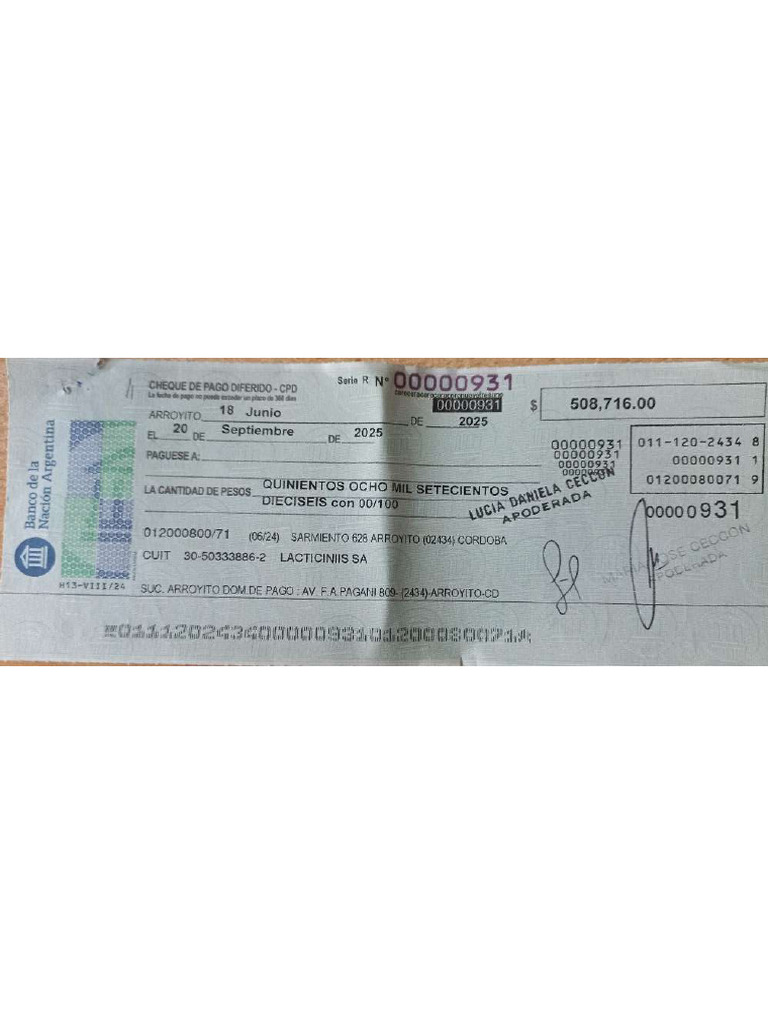 Cheque 931 1225450 | PDF