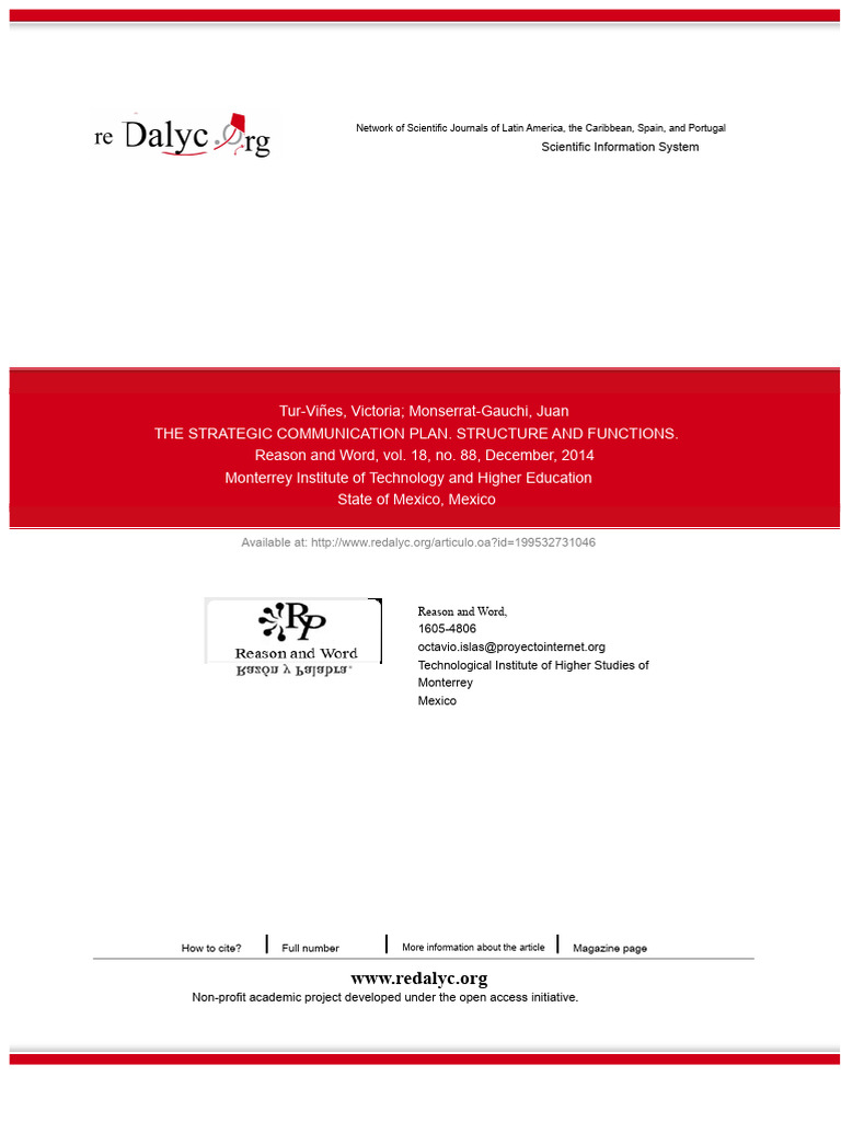 Strategic Communication Plan Overview | PDF | Marketing | Evaluation