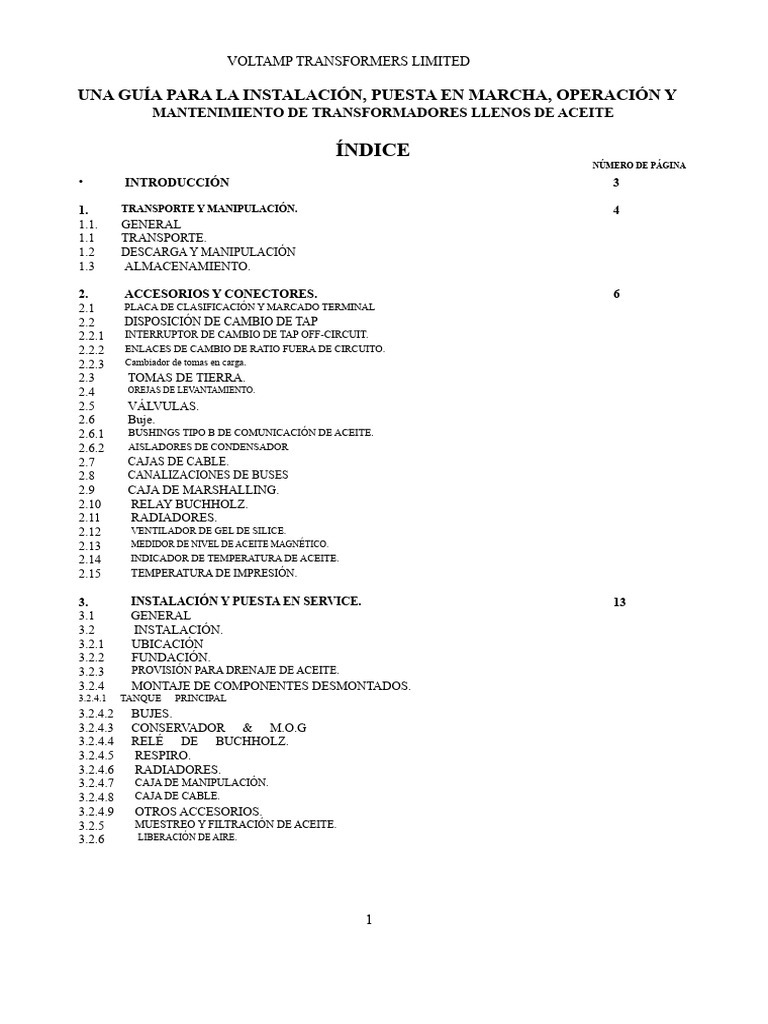 Manual Del Transformador Pdf Pdf Transformador Relé