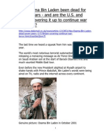 Has Osama Bin Laden Been Dead For Seven Years
