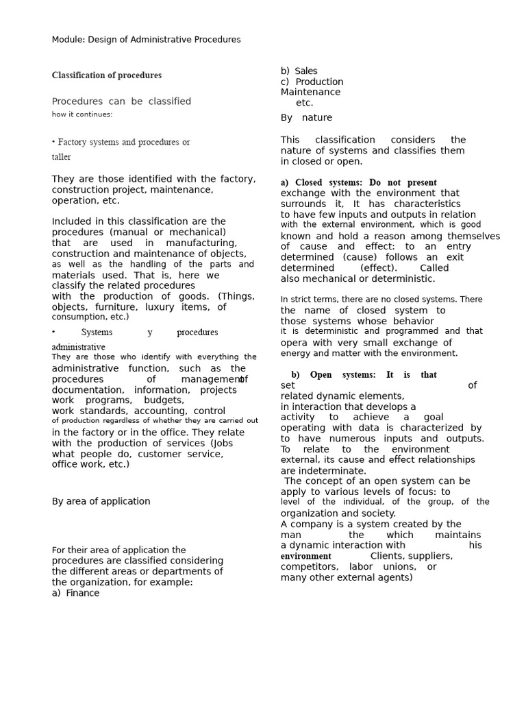 Administrative Procedures Design Guide | PDF | System