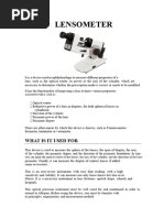 Lensometry Training Guide | PDF | Natural Philosophy | Atomic