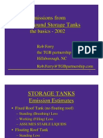 Calculation of Vapour Losses in Storage Tanks