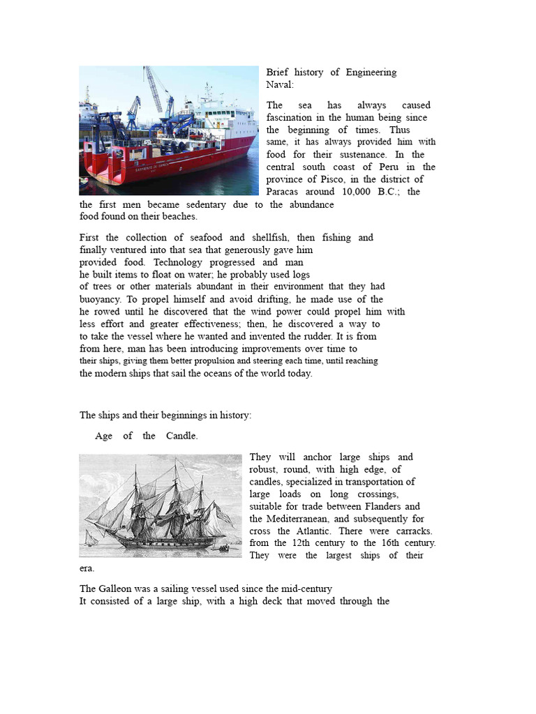 Evolution of Naval Engineering History | PDF | Steamship | Ships