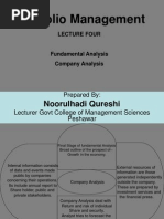 Portfolio Management: Noorulhadi Qureshi