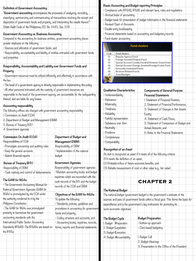 Overview of Government Accounting Principles | PDF | Budget | Accounting