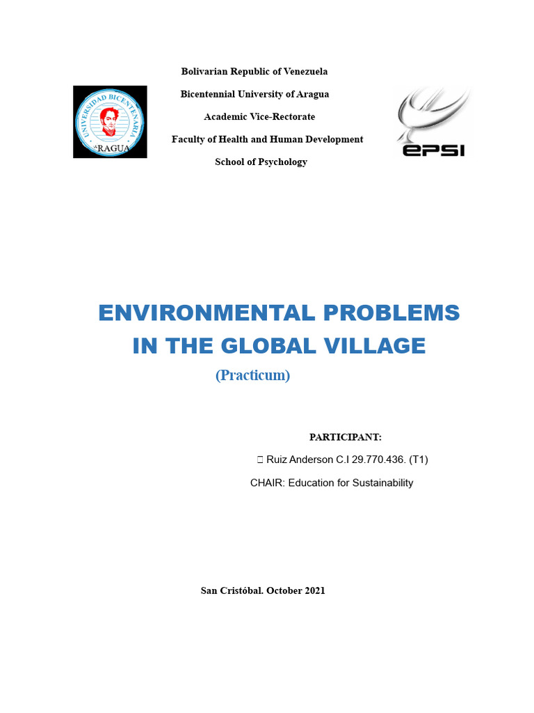 Global Environmental Issues Overview | PDF | Sustainability | Natural ...