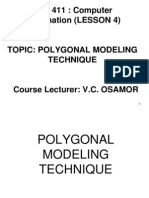 CSP 411 Lesson4 - Polygonal Modelling Technique 2009-10