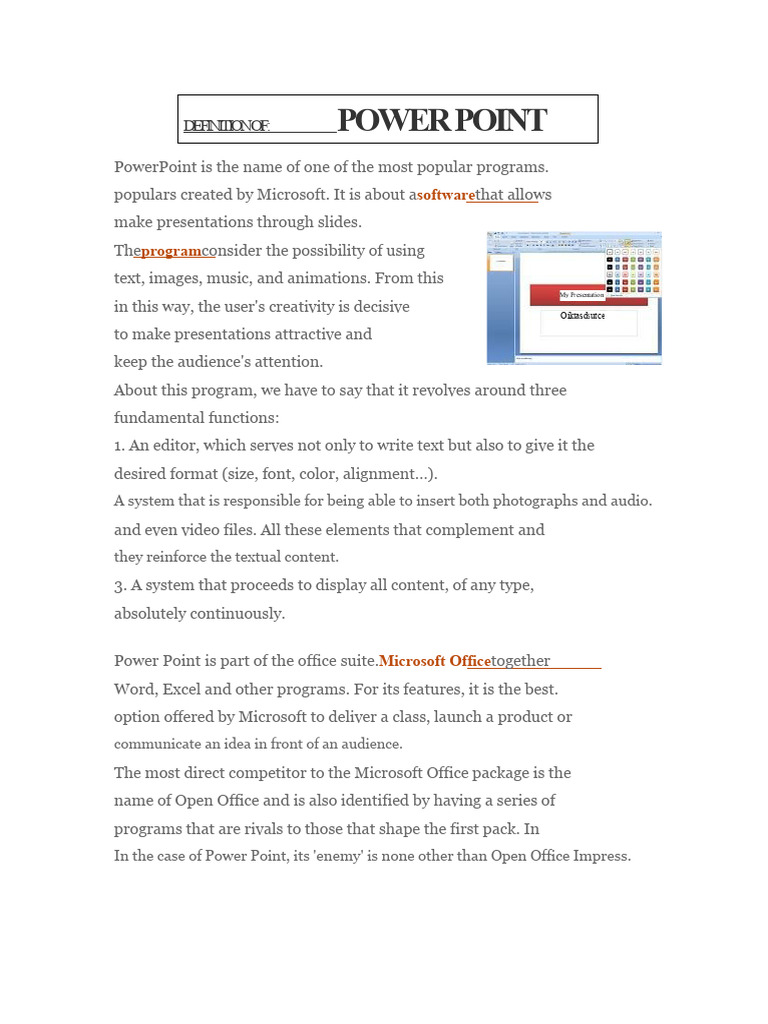 Overview of PowerPoint Versions | PDF | Microsoft Power Point | Computing