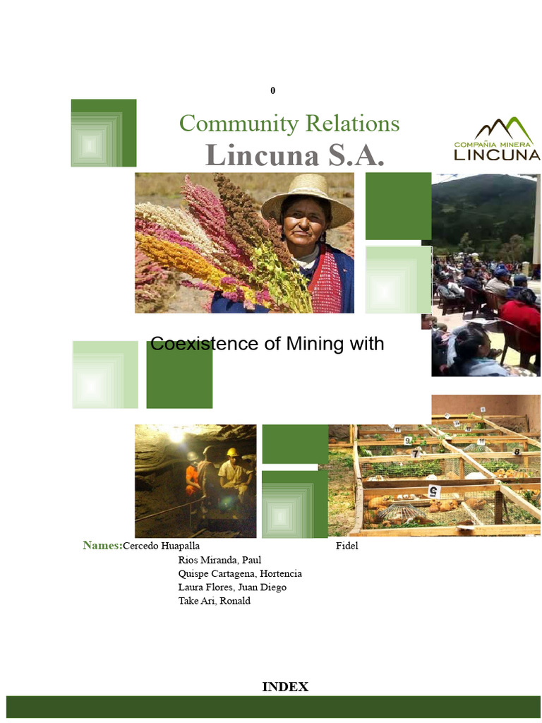 Mining Community Relations Overview | PDF | Ore | Mining